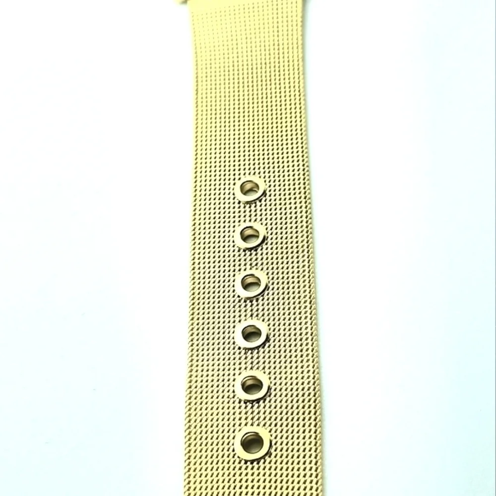 Unisex Dijanes Gold Plated Dial - Mesh Bracelet One Size Fits All - Picture 6 of 6